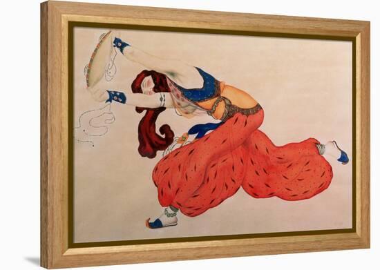 A Study for a Figure of a Dancer for Scheherazade-Leon Bakst-Framed Premier Image Canvas