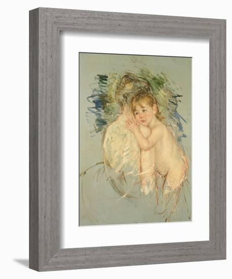 A Study for "Le Dos Nu"-Mary Cassatt-Framed Giclee Print