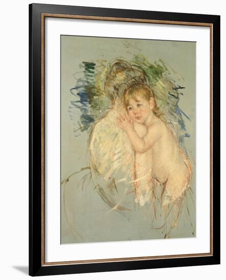 A Study for "Le Dos Nu"-Mary Cassatt-Framed Giclee Print