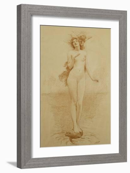 A Study for - The Birth of Love-Solomon Joseph Solomon-Framed Giclee Print