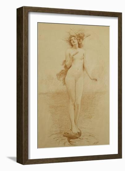 A Study for - The Birth of Love-Solomon Joseph Solomon-Framed Giclee Print