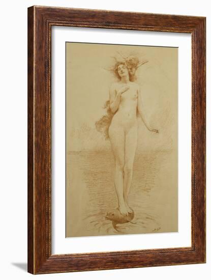 A Study for - The Birth of Love-Solomon Joseph Solomon-Framed Giclee Print