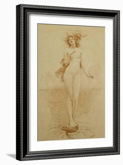 A Study for - The Birth of Love-Solomon Joseph Solomon-Framed Giclee Print