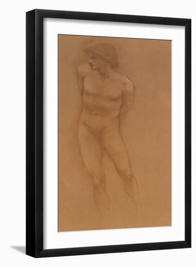 A Study for 'The Car of Love'-Edward Burne-Jones-Framed Giclee Print