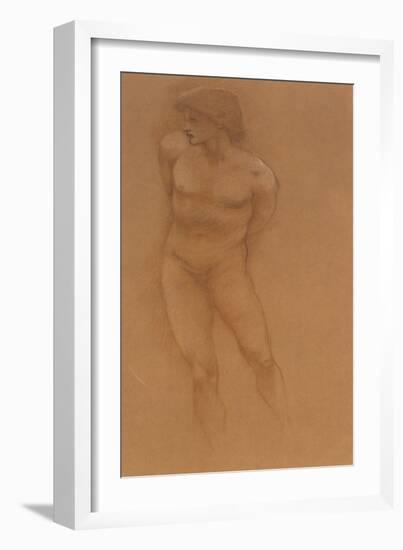 A Study for 'The Car of Love'-Edward Burne-Jones-Framed Giclee Print