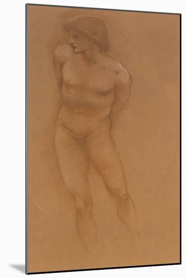 A Study for 'The Car of Love'-Edward Burne-Jones-Mounted Giclee Print