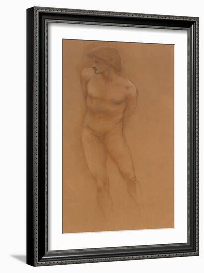 A Study for 'The Car of Love'-Edward Burne-Jones-Framed Giclee Print