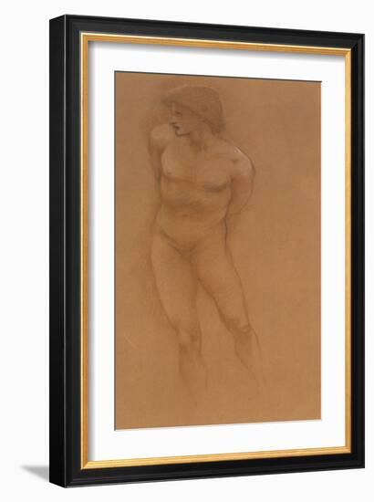 A Study for 'The Car of Love'-Edward Burne-Jones-Framed Giclee Print