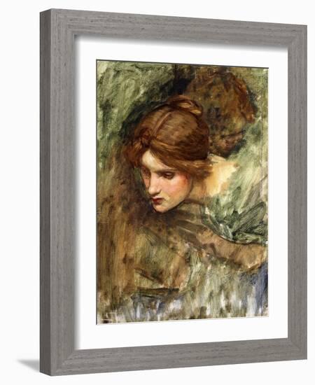 A Study for the Head of Venus-John William Waterhouse-Framed Giclee Print