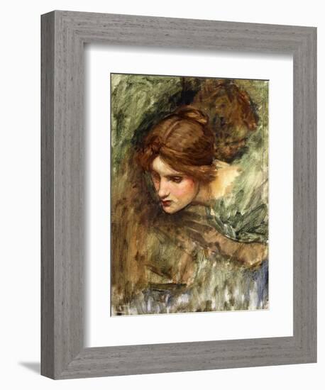 A Study for the Head of Venus-John William Waterhouse-Framed Premium Giclee Print