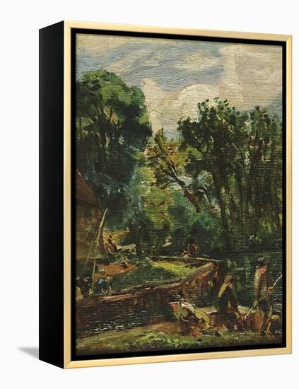 A Study for the Young Waltonians-John Constable-Framed Premier Image Canvas