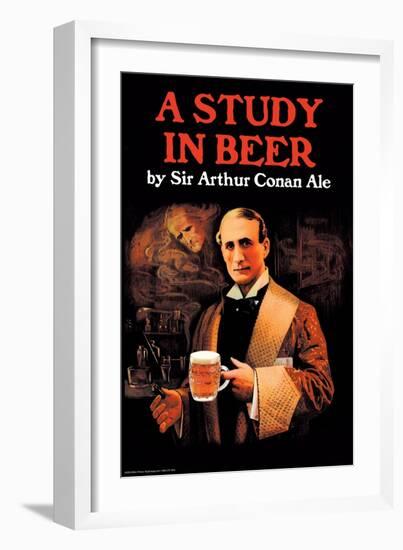 A Study in Beer-null-Framed Art Print