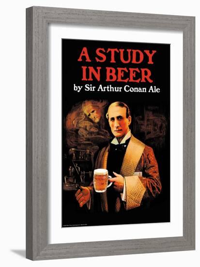 A Study in Beer-null-Framed Art Print