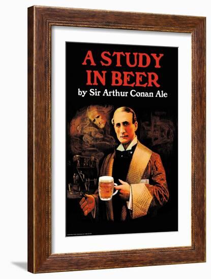 A Study in Beer-null-Framed Art Print