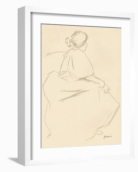 A Study in Crayon, C1872-1898, (1898)-Jean Louis Forain-Framed Giclee Print