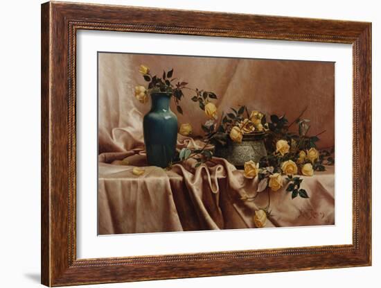 A Study in Roses-William Bradford-Framed Giclee Print