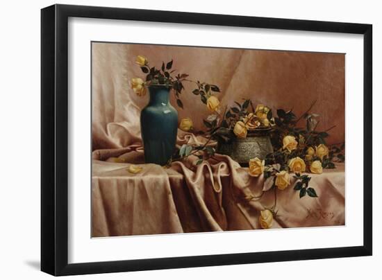 A Study in Roses-William Bradford-Framed Giclee Print