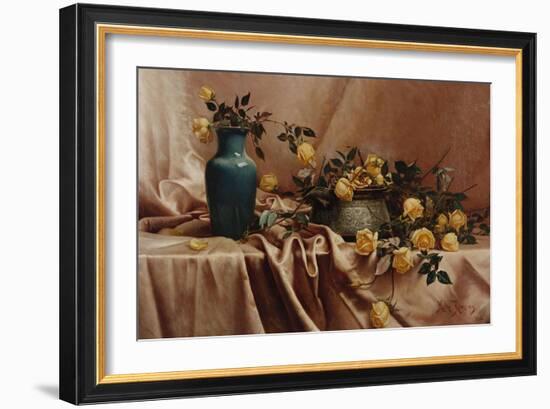 A Study in Roses-William Bradford-Framed Giclee Print