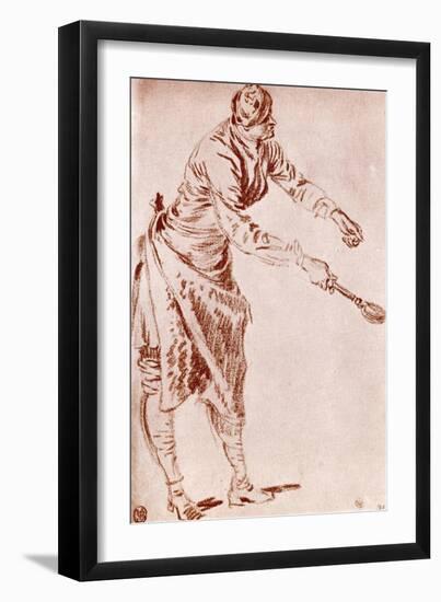 A Study in Sanguine, 1913-Jean-Antoine Watteau-Framed Giclee Print