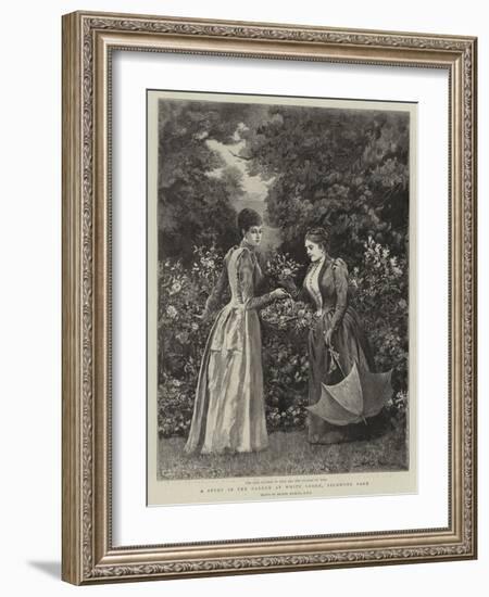 A Study in the Garden at White Lodge, Richmond Park-Arthur Hopkins-Framed Giclee Print