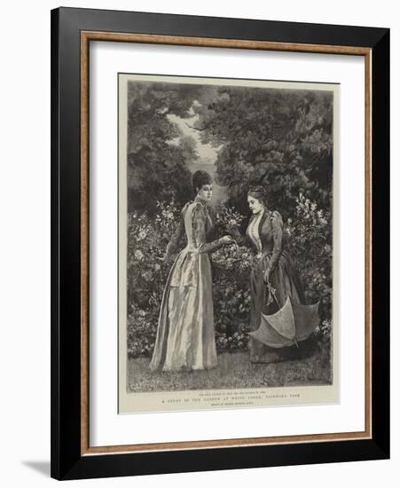 A Study in the Garden at White Lodge, Richmond Park-Arthur Hopkins-Framed Giclee Print