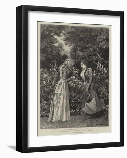 A Study in the Garden at White Lodge, Richmond Park-Arthur Hopkins-Framed Giclee Print