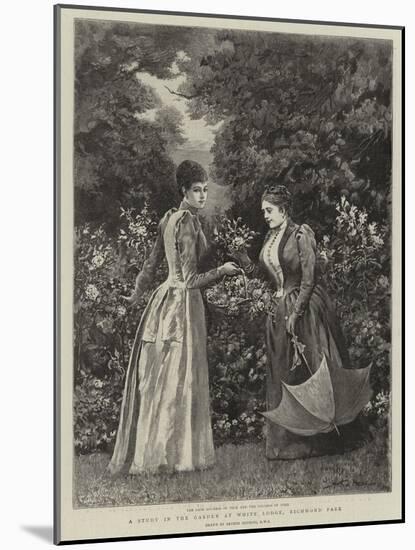 A Study in the Garden at White Lodge, Richmond Park-Arthur Hopkins-Mounted Giclee Print