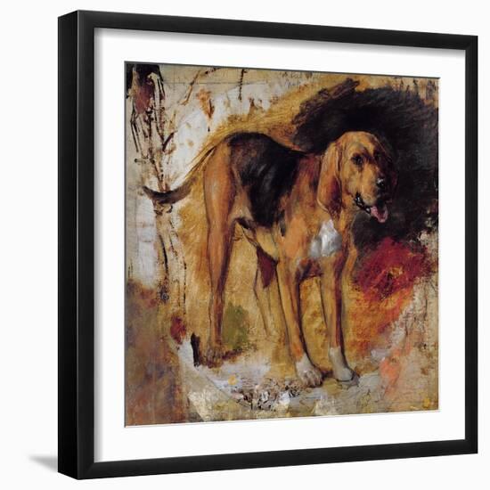 A Study of a Bloodhound, 1848-William Holman Hunt-Framed Giclee Print