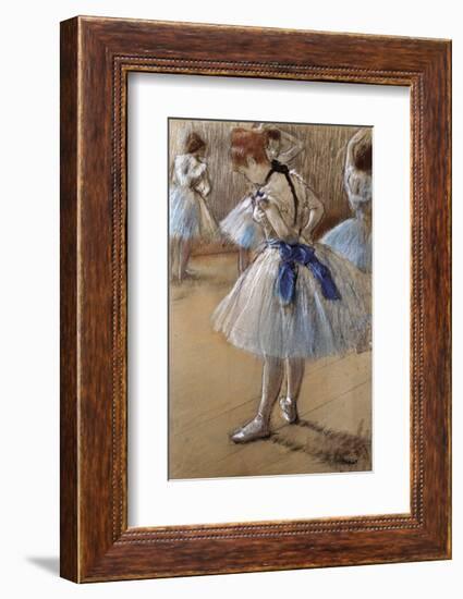 A Study of a Dancer-Edgar Degas-Framed Art Print