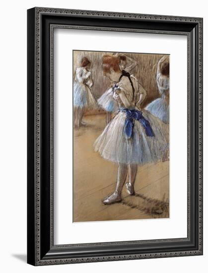 A Study of a Dancer-Edgar Degas-Framed Art Print