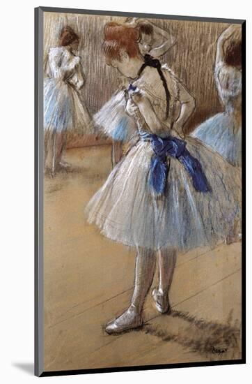 A Study of a Dancer-Edgar Degas-Mounted Art Print