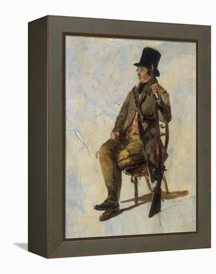 A Study of a Gamekeeper, 1834-Thomas Sidney Cooper-Framed Premier Image Canvas