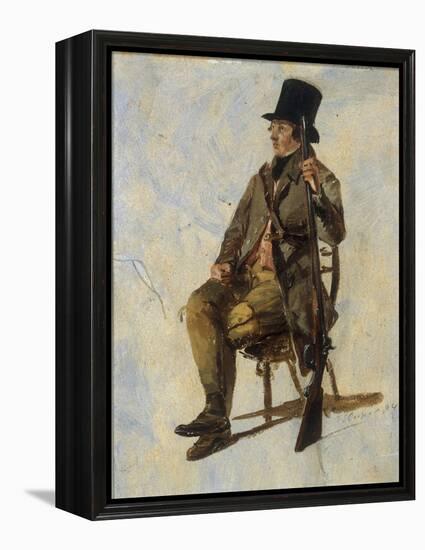 A Study of a Gamekeeper, 1834-Thomas Sidney Cooper-Framed Premier Image Canvas