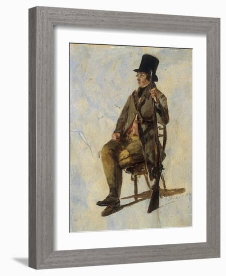 A Study of a Gamekeeper, 1834-Thomas Sidney Cooper-Framed Giclee Print