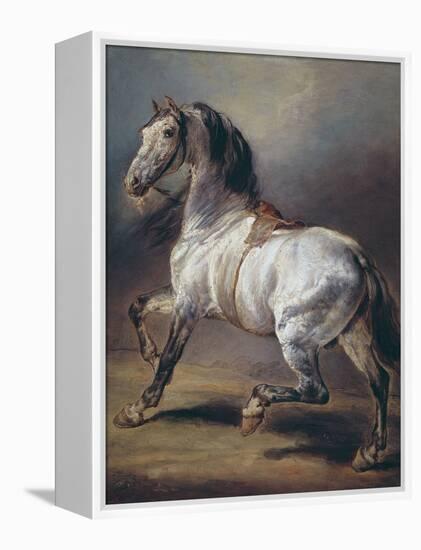 A Study of a Horse (Oil on Canvas)-Theodore Gericault-Framed Premier Image Canvas