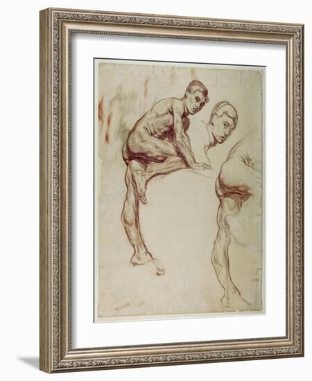 A Study of a Young Man Climbing, C.1898-Sir William Orpen-Framed Giclee Print