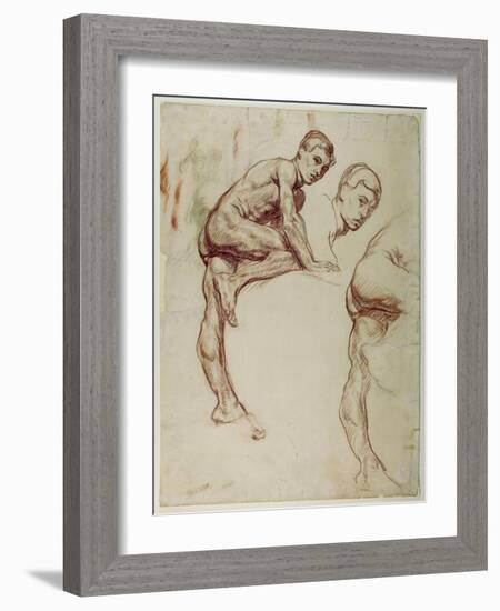 A Study of a Young Man Climbing, C.1898-Sir William Orpen-Framed Giclee Print