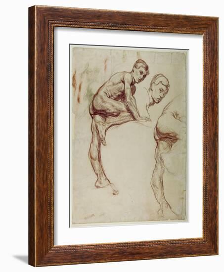A Study of a Young Man Climbing, C.1898-Sir William Orpen-Framed Giclee Print