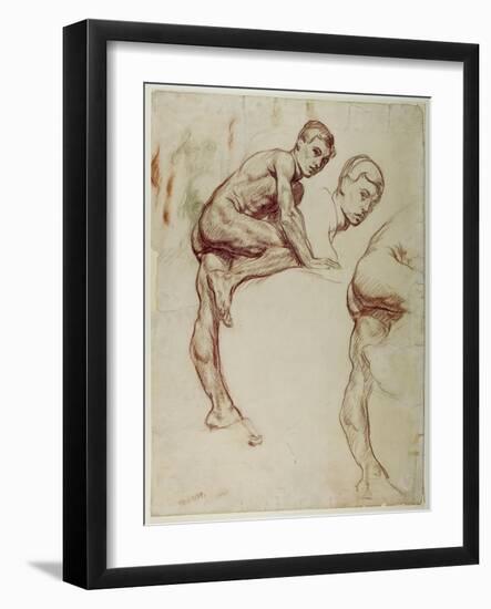 A Study of a Young Man Climbing, C.1898-Sir William Orpen-Framed Giclee Print