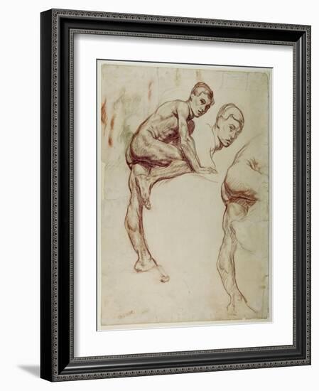 A Study of a Young Man Climbing, C.1898-Sir William Orpen-Framed Giclee Print