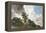 A Study of Clouds and Trees-John Constable-Framed Stretched Canvas