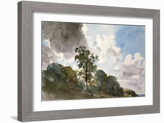 A Study of Clouds and Trees-John Constable-Framed Premium Giclee Print