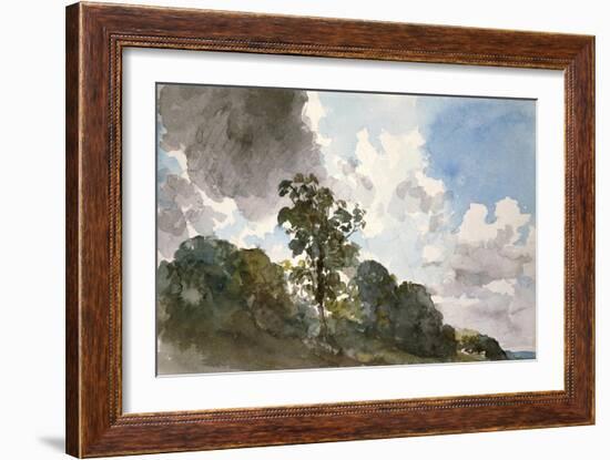 A Study of Clouds and Trees-John Constable-Framed Premium Giclee Print