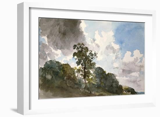 A Study of Clouds and Trees-John Constable-Framed Premium Giclee Print