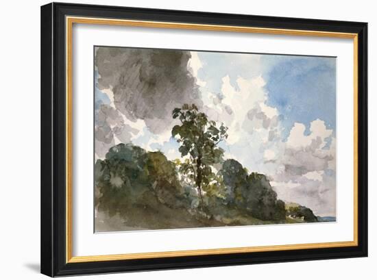 A Study of Clouds and Trees-John Constable-Framed Premium Giclee Print