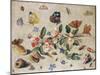 A Study of Flowers and Insects-Jan Van, The Elder Kessel-Mounted Giclee Print