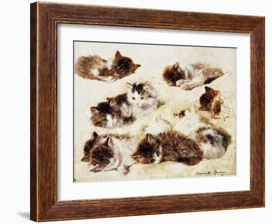 A Study of Kittens-Henriette Ronner-Knip-Framed Giclee Print