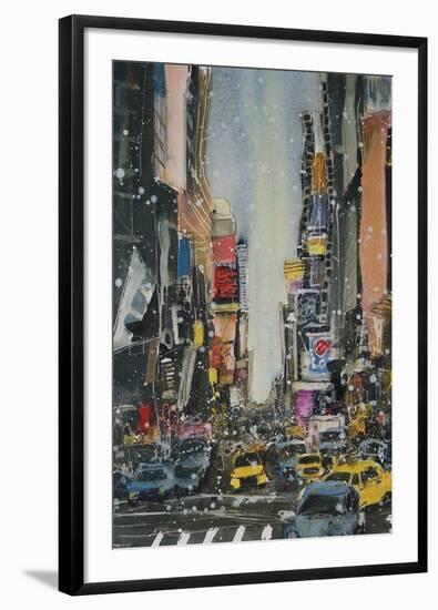 A Study of NY Theatre District-Susan Brown-Framed Giclee Print