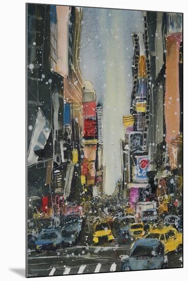 A Study of NY Theatre District-Susan Brown-Mounted Giclee Print