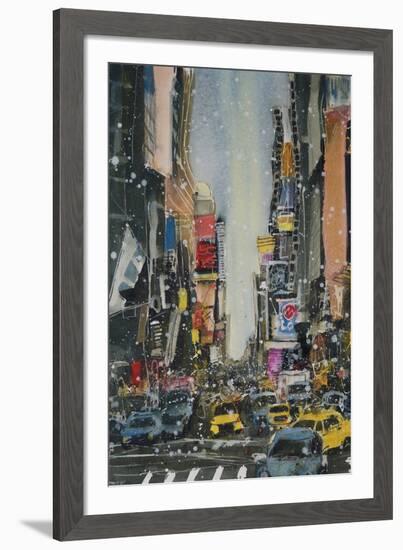 A Study of NY Theatre District-Susan Brown-Framed Giclee Print